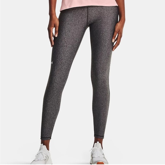 Under Armour Tech High Rise Full Length Legging XL Heather Gray/ Charcoal Gray - Picture 1 of 14